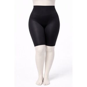 Ulla Popken Womens Black Body Shaping Knee Length Panty Girdle NWT 24/26/28